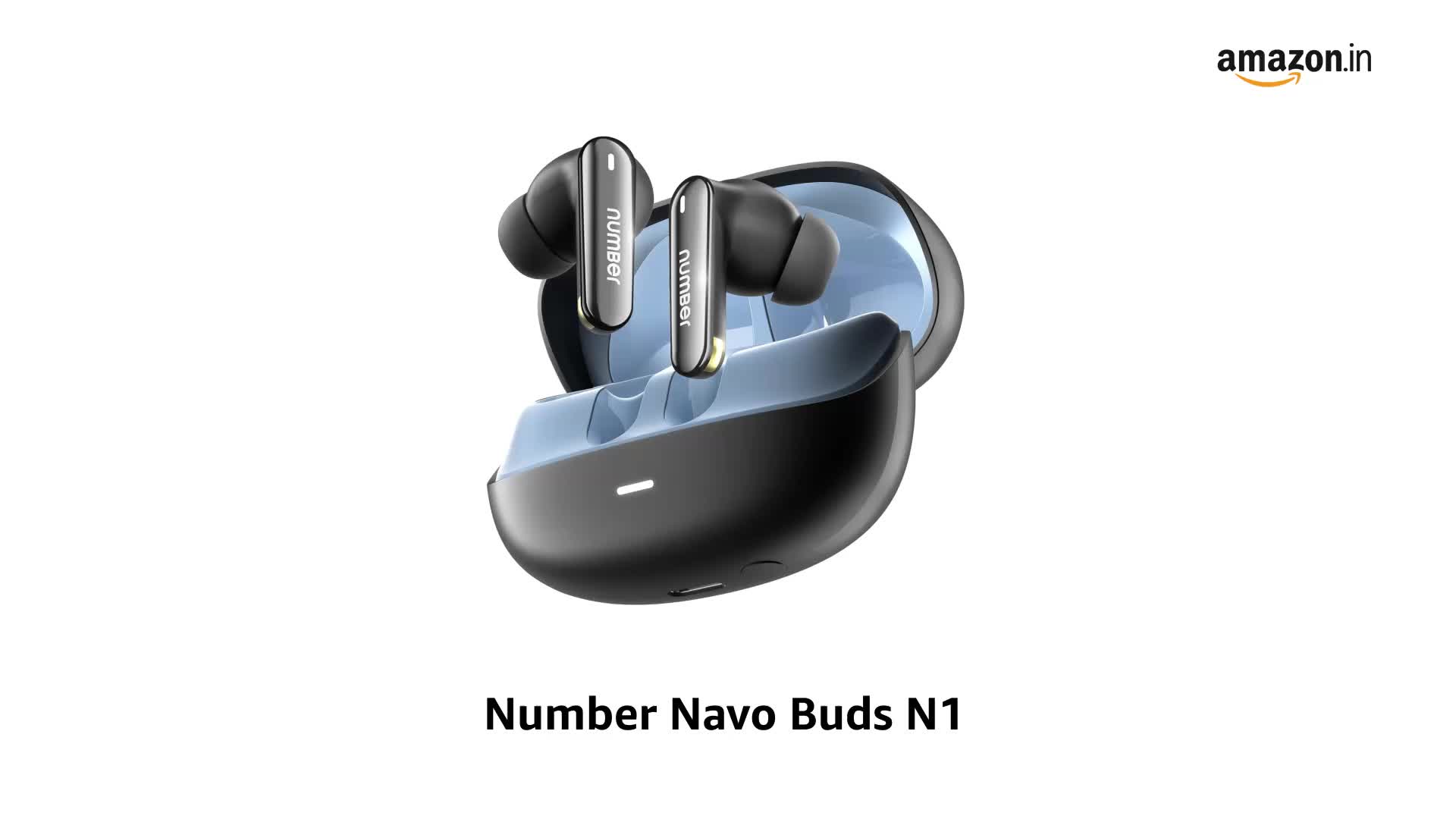 Number Navo Buds N1 w/ 100Hrs Playtime, 4Mic ENC, Dual Pairing